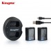 Kingma NP-FW50 Dual 2-Channel Camera Battery Charger for Sony  a7, a7 II, a7R, a7R II, a7S, a7S II, a5000, a5100, a6000, a6300, a6500, NEX-5T, Cyber-shot DSC-RX10